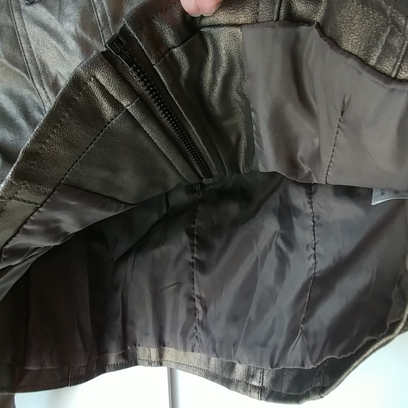 Metallic Bronze Leather Jacket size M - Picture 2 of 7
